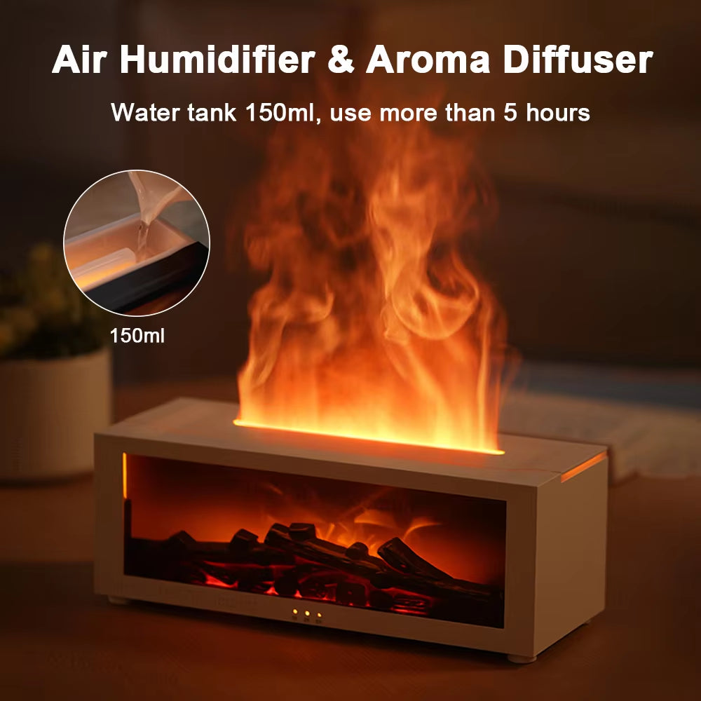 Essential Oil Air Humidifier with LED Light and Remote Control - Automatic Aroma Diffuser for Home Use